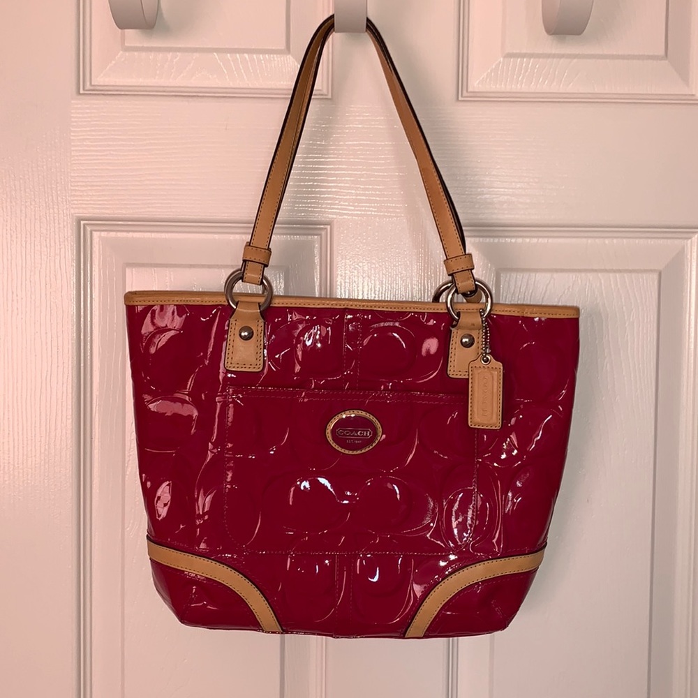 Dark Pink Coach Purse